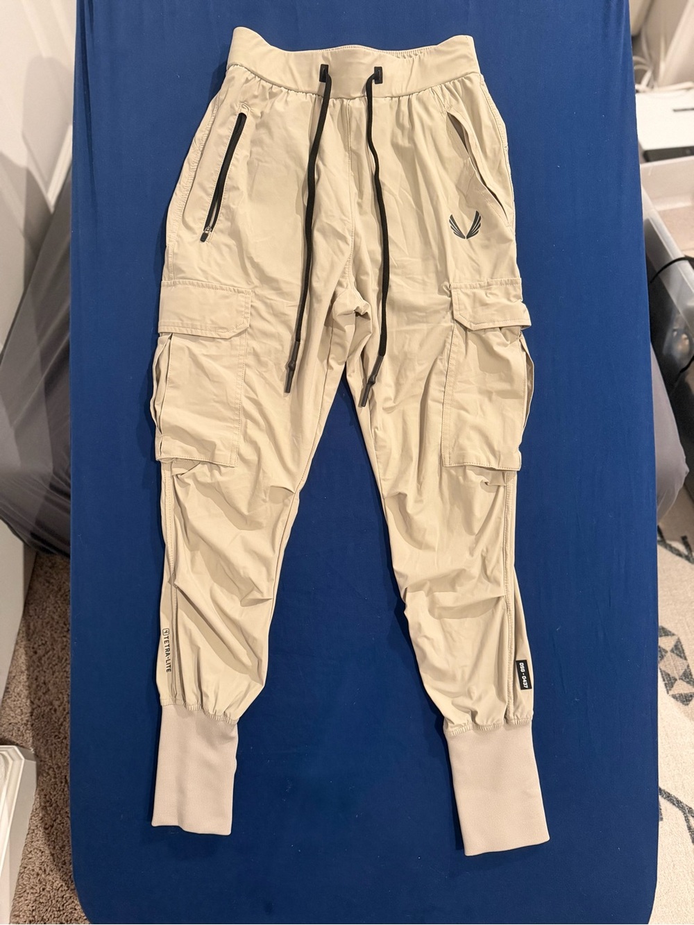 ASRV Tetra-Lite Cargo High Rib Jogger XS Sand Smoke DSG-0437